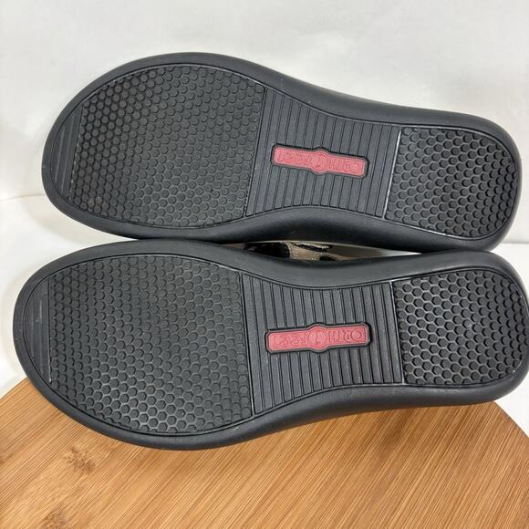 Orthofeet Women's Orthopedic Leather Venice Sandals Sz 10.5 Wide Brown Comfort - Picture 12 of 13